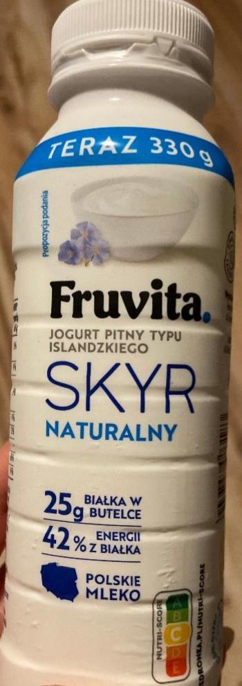 Фото - Jogurt pitny typu islandzkiego skyr naturalny FruVita