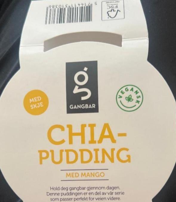 Фото - Chia pudding mango Gangbar