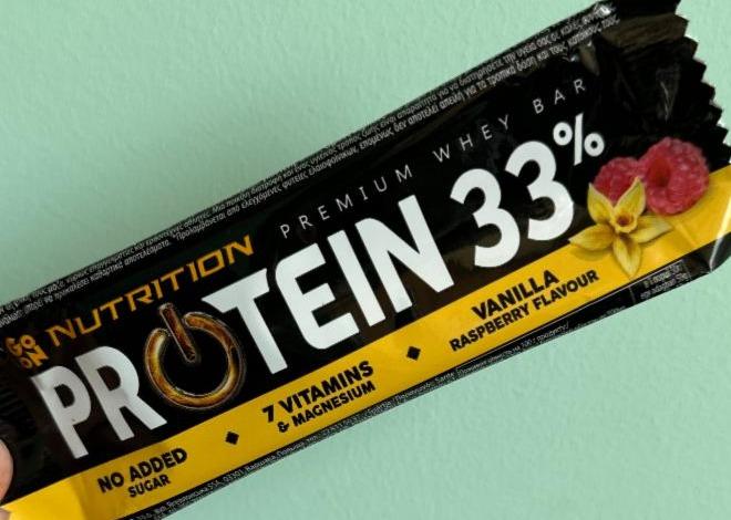 Фото - Protein Bar 33% Vanilla-Raspberry Go On Nutrition