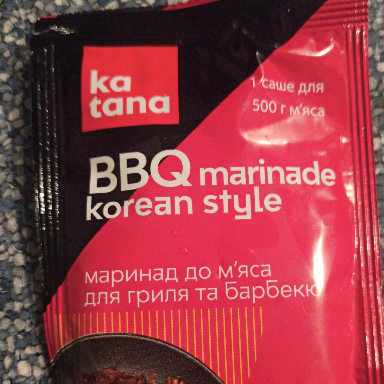 Фото - Маринад до м'яса для гриля та барбекю BBQ Korean Style Katana