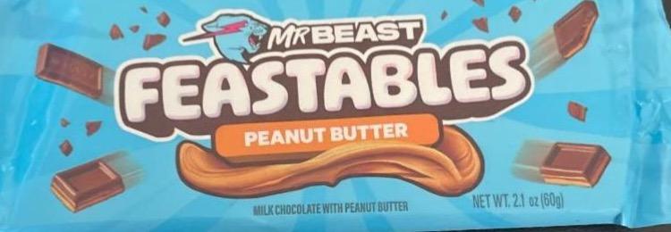 Фото - Feastables peanut butter milk chocolate with peanut butter Mr. Beast