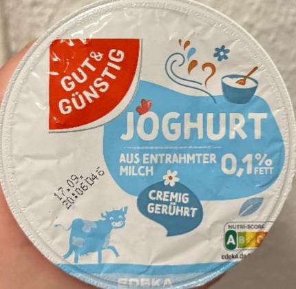 Фото - Joghurt aus entrahmter milch 0,1% fett Gut&Günstig