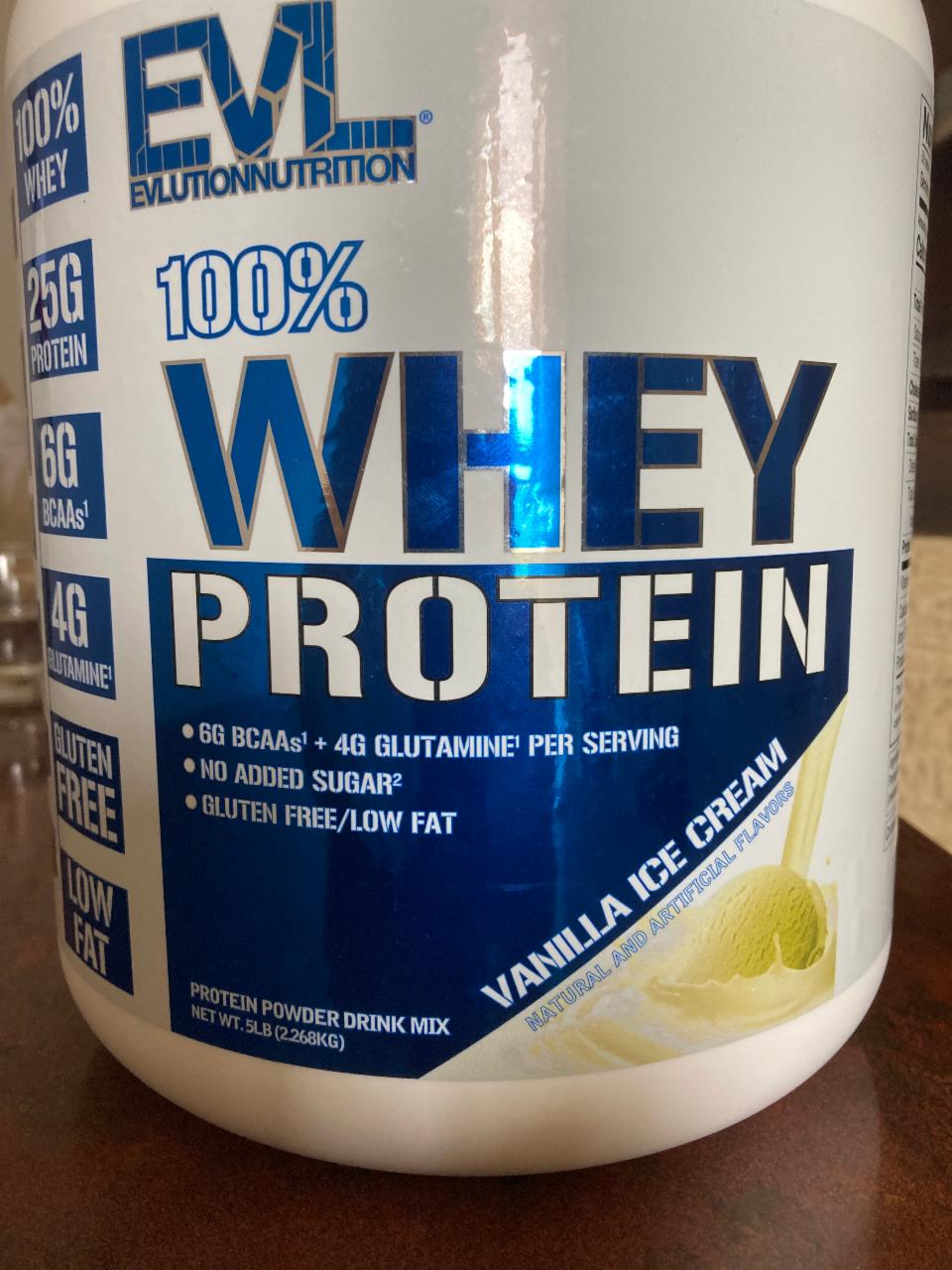 Фото - Протеїн 100% Whey Protein Vanilla Ice Cream EVL Evlution Nutrition