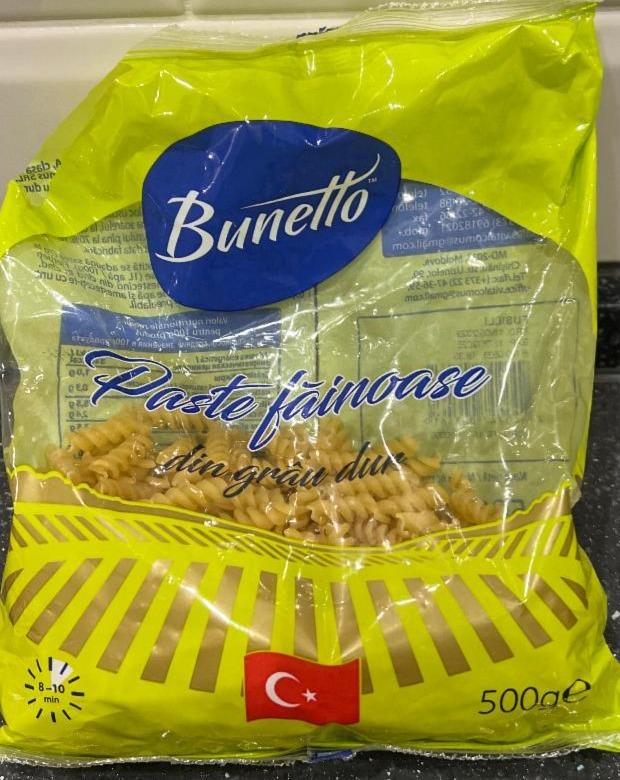 Фото - Paste fainoase din grau dur Bunetto