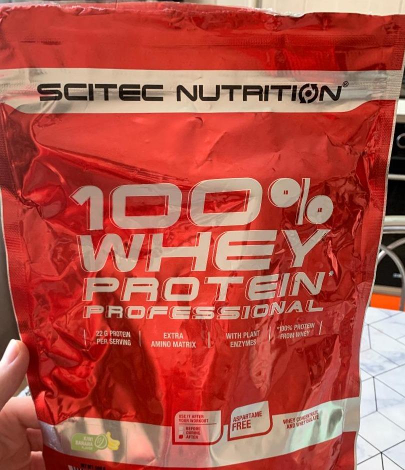 Фото - Протеїн 100% Whey Protein Kiwi-Banan Professional Scitec Nutrition