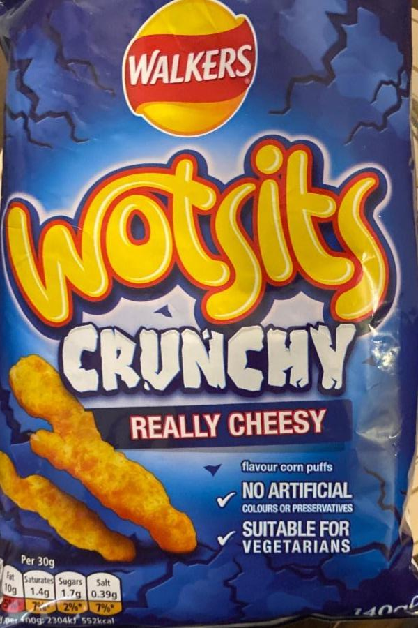 Фото - Wotsits crunchy really cheesy snacks crisps Walkers