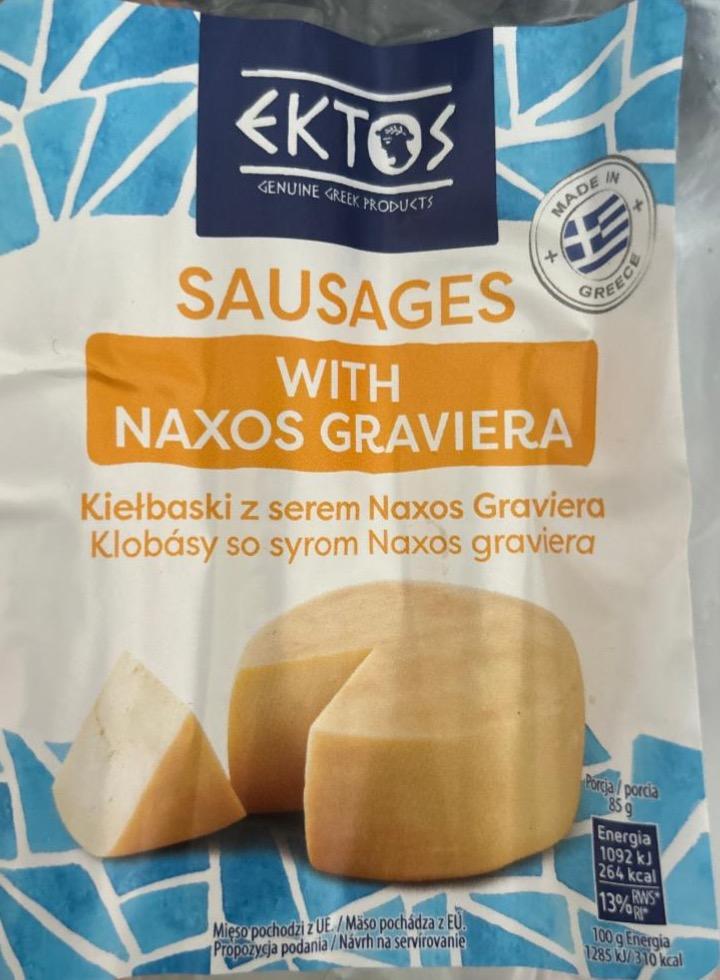 Фото - Sausages with naxos graviera Ektos