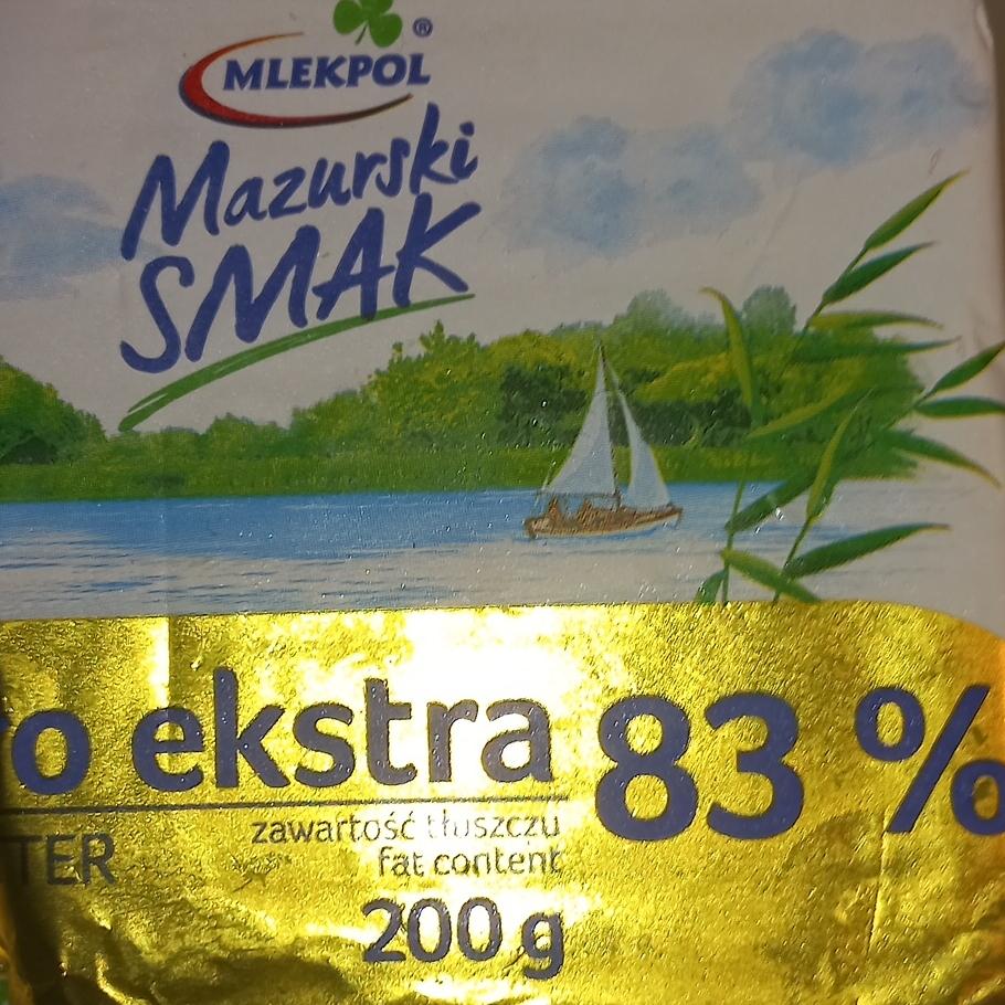 Фото - Maslo ekstra 83% Mazurski Smak Mlekpol