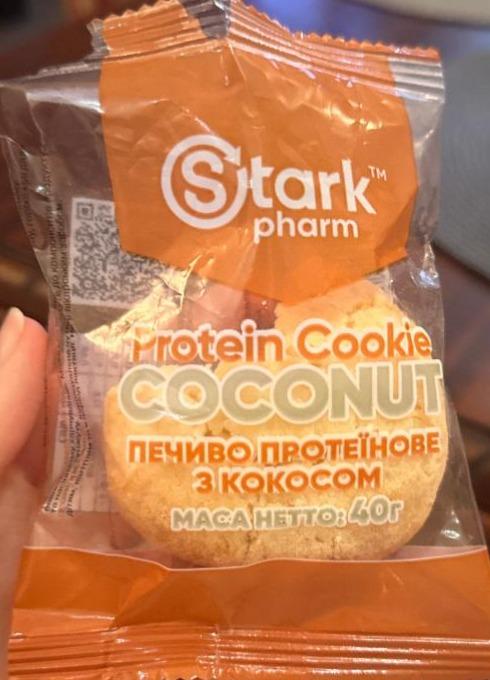 Фото - Печиво протеїнове з кокосом Protein Cookie Coconut Stark Pharm