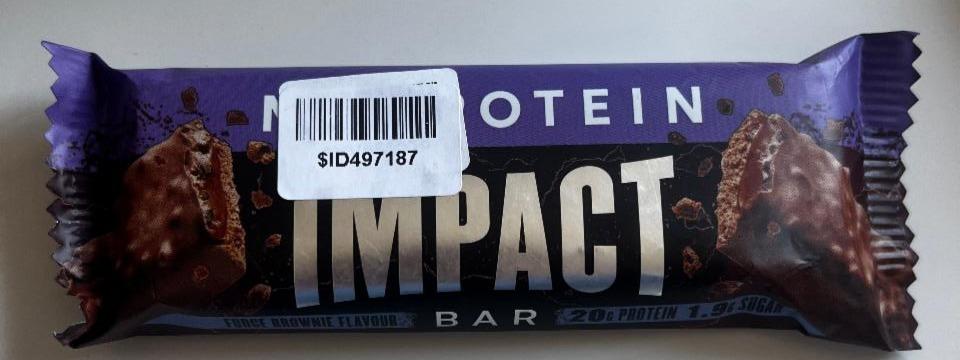 Фото - Impact Bar Fudge Brownie MyProtein