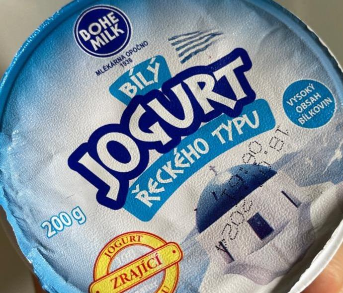 Фото - Jogurt bílý řeckého typu Bohemilk