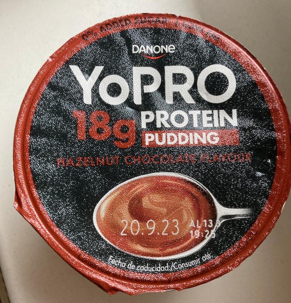 Фото - YoPRO 18g protein pudding hazelnut chocolate Danone