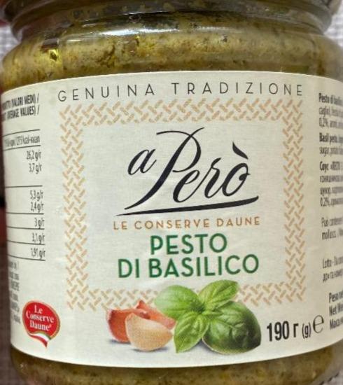 Фото - Pesto di basilico A Pero