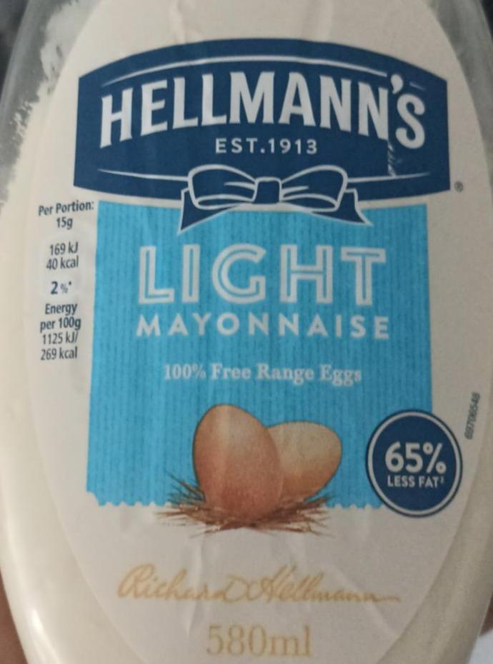 Фото - Hellmann's Light Mayonnaise Hellmann's