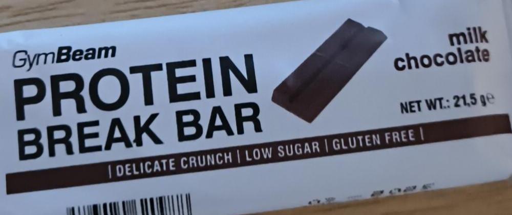 Фото - Protein break bar milk chocolate GymBeam