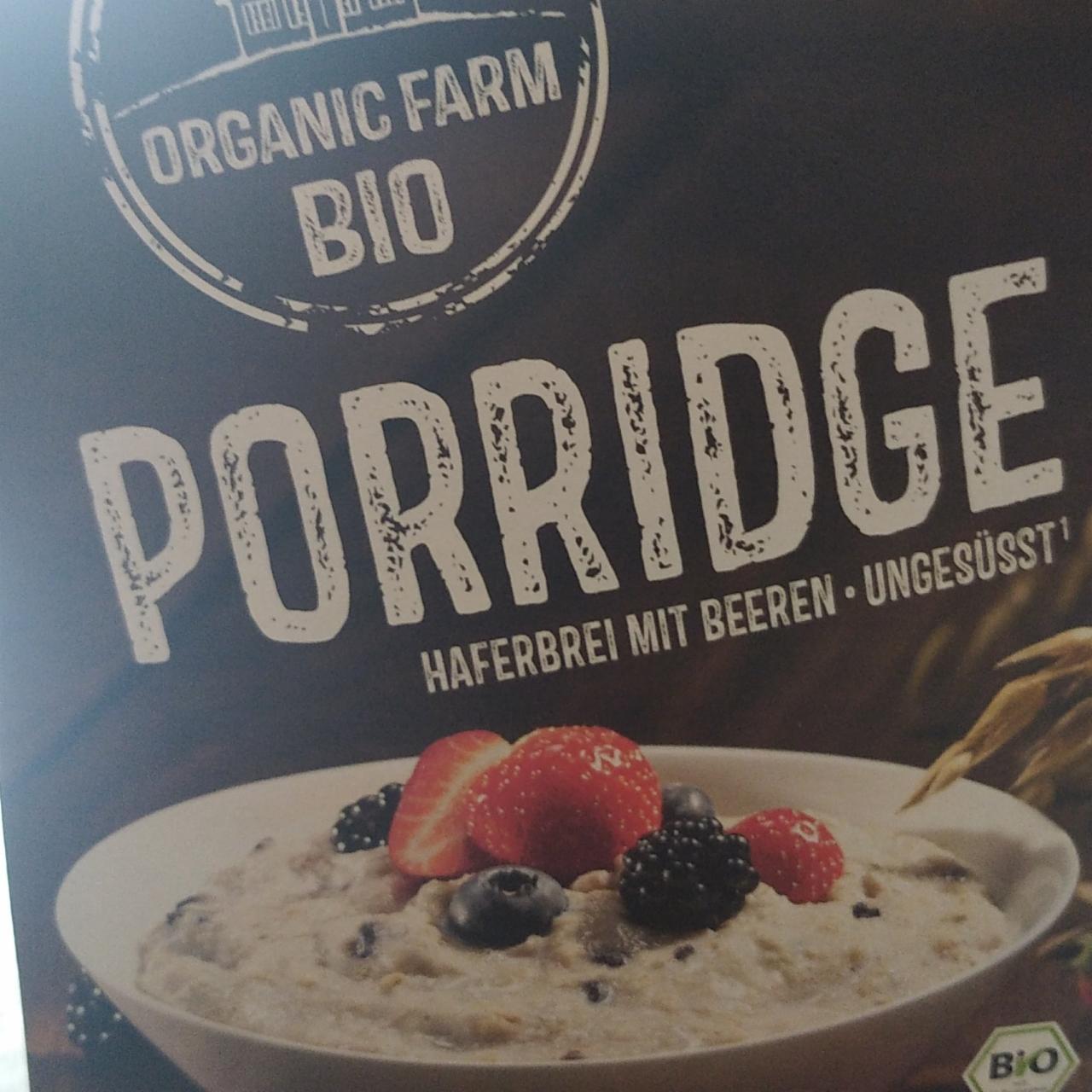 Фото - Porridge haferbrei mit beeren Organic farm bio