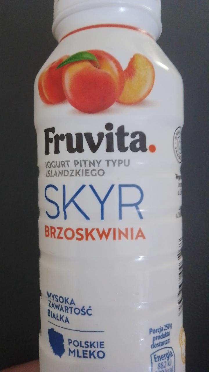 Фото - Йогурт питний 1.5% з наповнювачем Персик Skyr Jogurt Brzoskwinia Fruvita