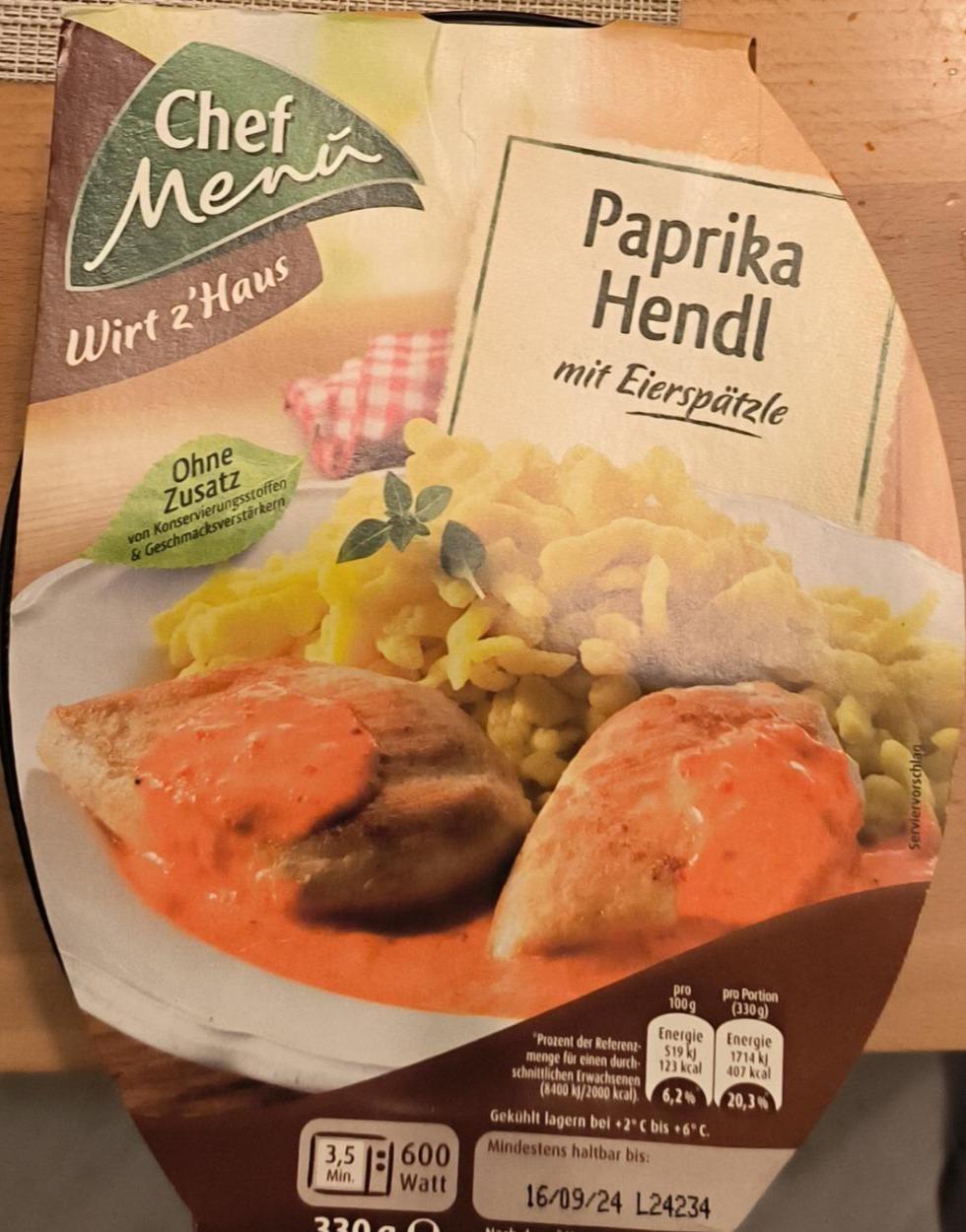 Фото - Paprika Hendl mit Eierspätzle Chef Menü