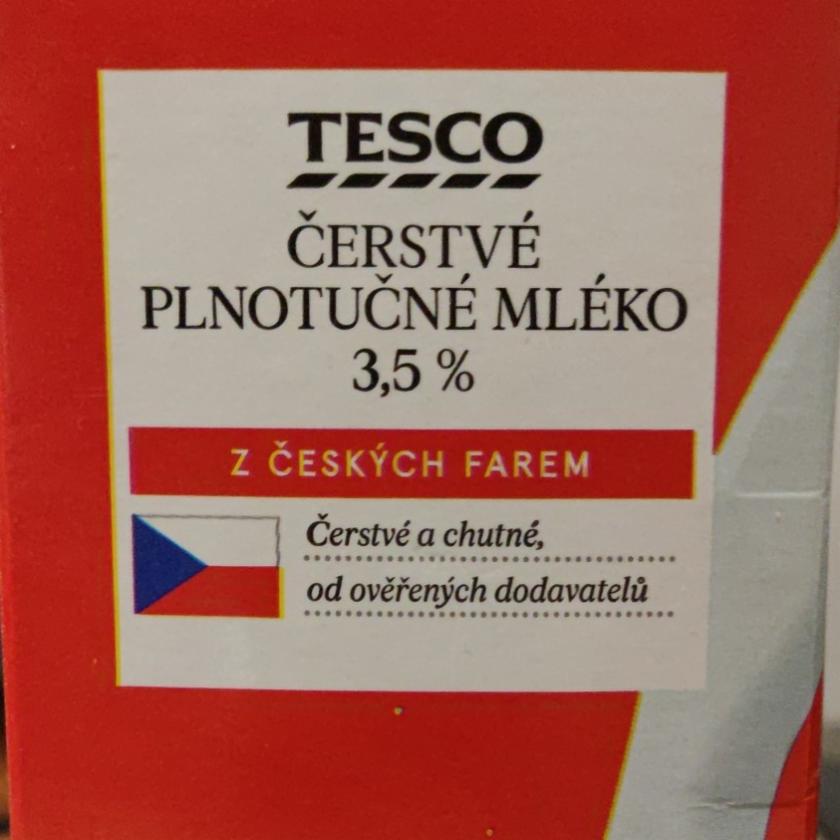 Фото - Čerstvé plnotučné mléko 3,5% Tesco