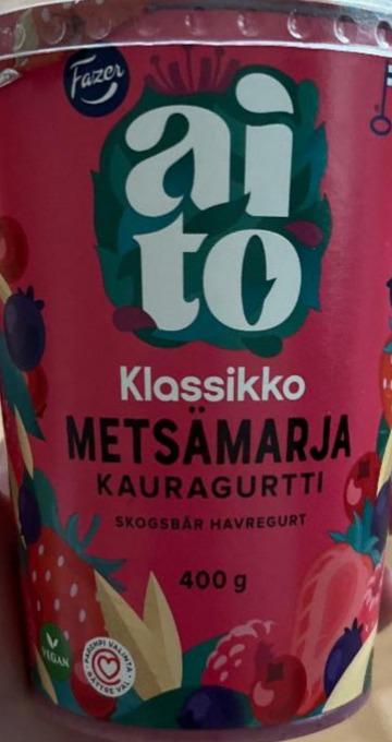 Фото - Aito kauragurtti metsämarja fermentoitu kauravälipala Fazer