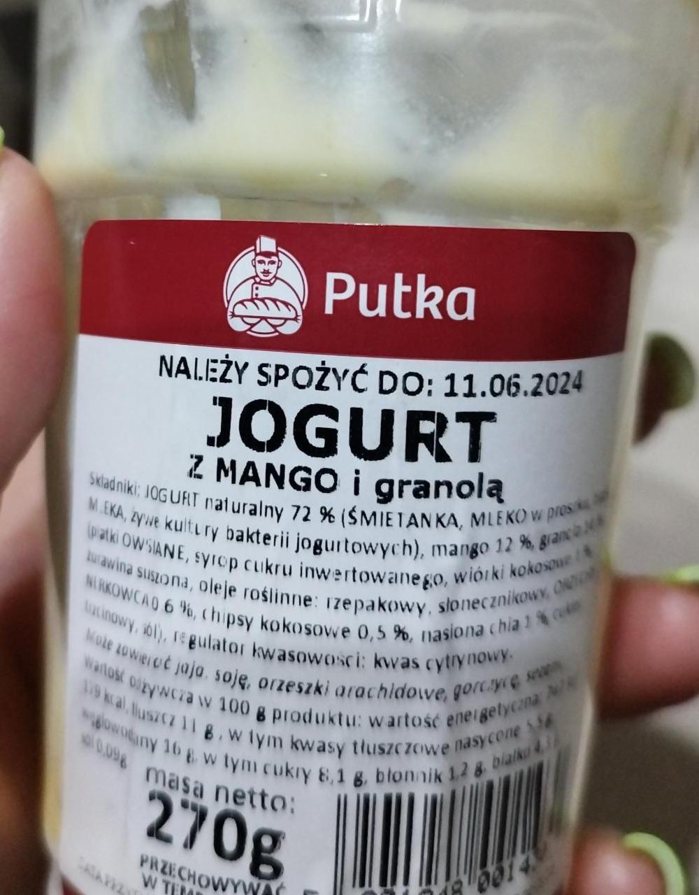 Фото - Jogurt z z mango i granola Putka