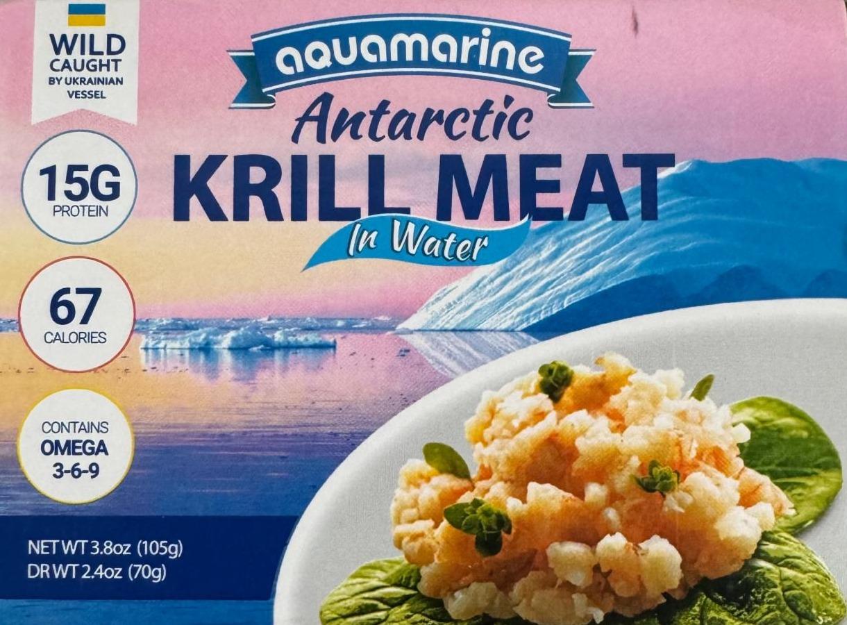 Фото - Antarctic krill meat in water Aquamarine