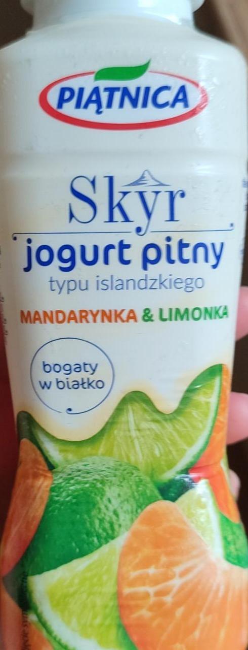 Фото - Skyr jogurt pitny mandarynka i limonka Piątnica