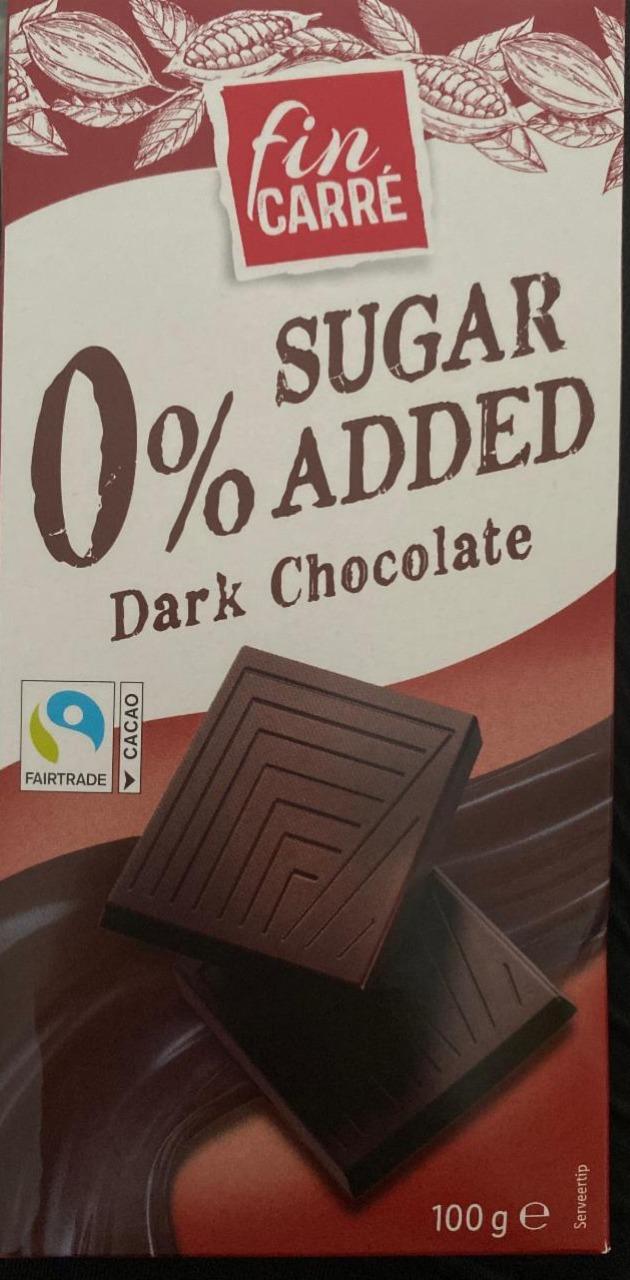 Фото - Dark Chocolate 0% Sugar Added Fin Carré