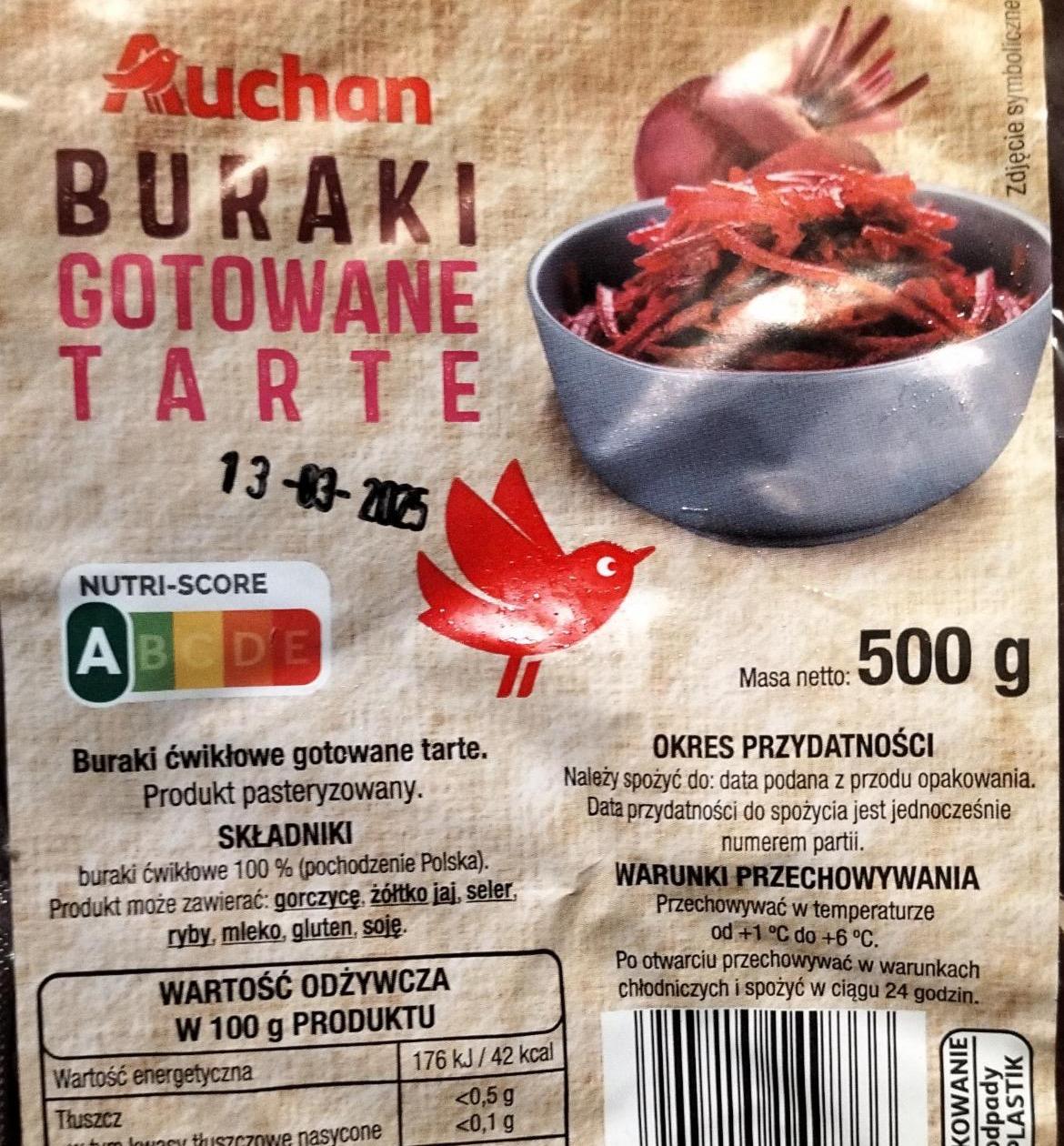 Фото - Buraki gotowane tarte Auchan