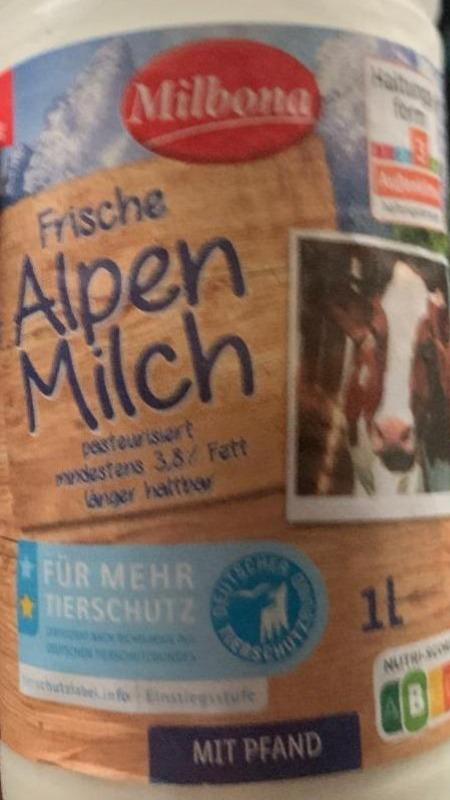 Фото - Frische Alpen Milch Milbona