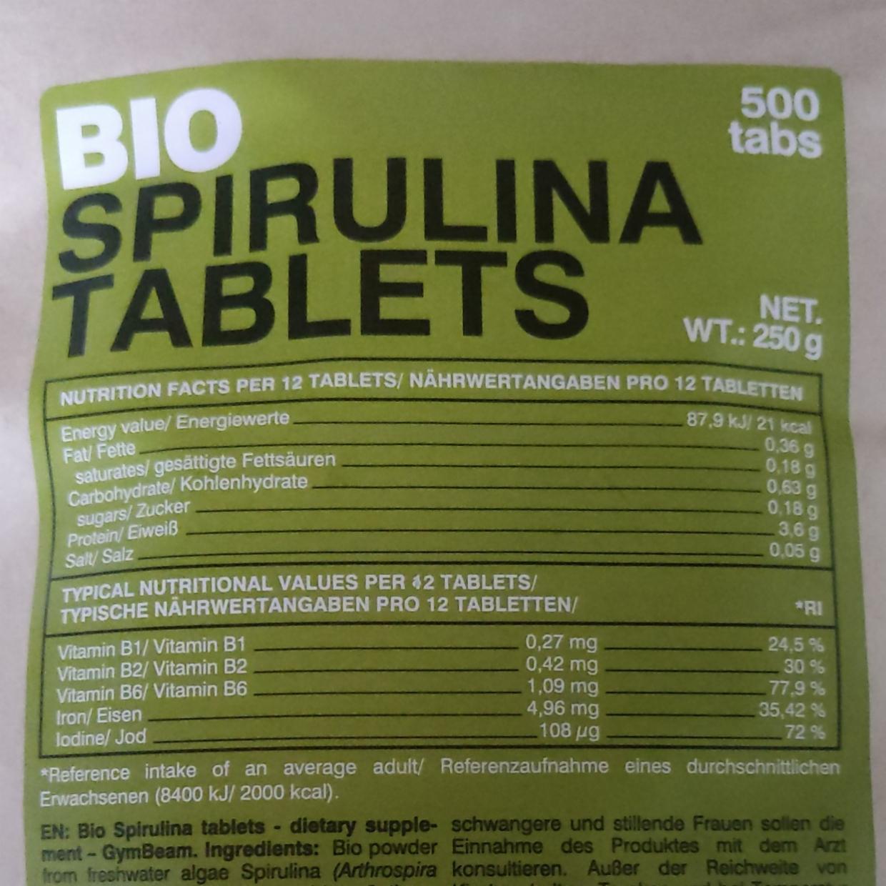 Фото - Bio spirulina GymBeam