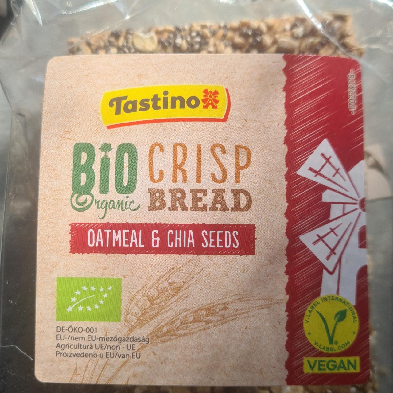 Фото - Bio chrisp bread oatmeal & chia seeds Tastino