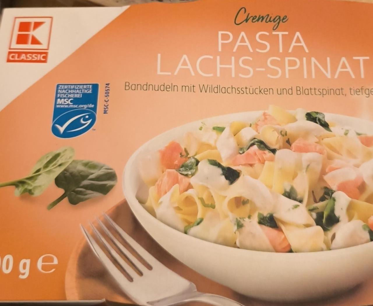 Фото - Cremige Pasta Lachs-Spinat Kaufland Classic