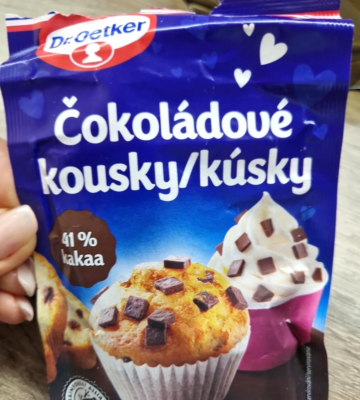 Фото - Čokoládové kousky 41% Dr.Oetker