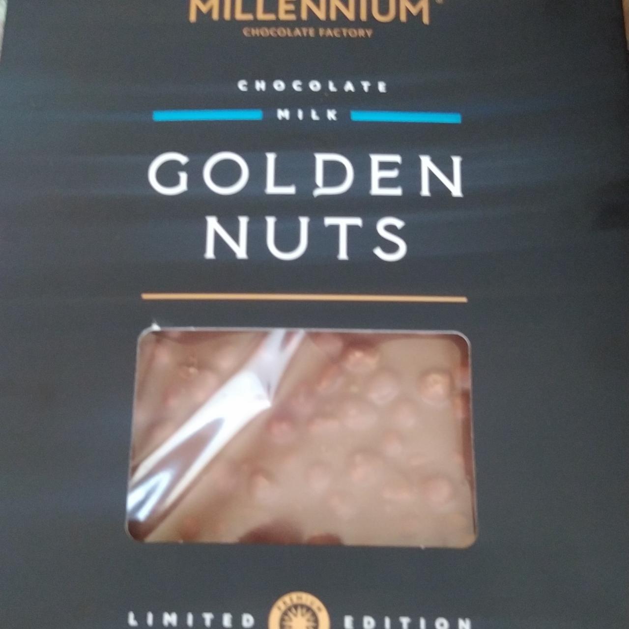 Фото - Шоколад молочний з цілим фундуком Golden Nuts Millennium