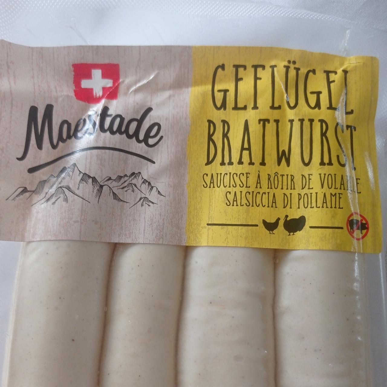 Фото - Geflügel Bratwurst saucisse à rôtir de volaille Maestade