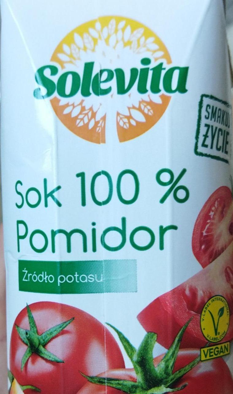 Фото - Sok pomidor 100% Solevita