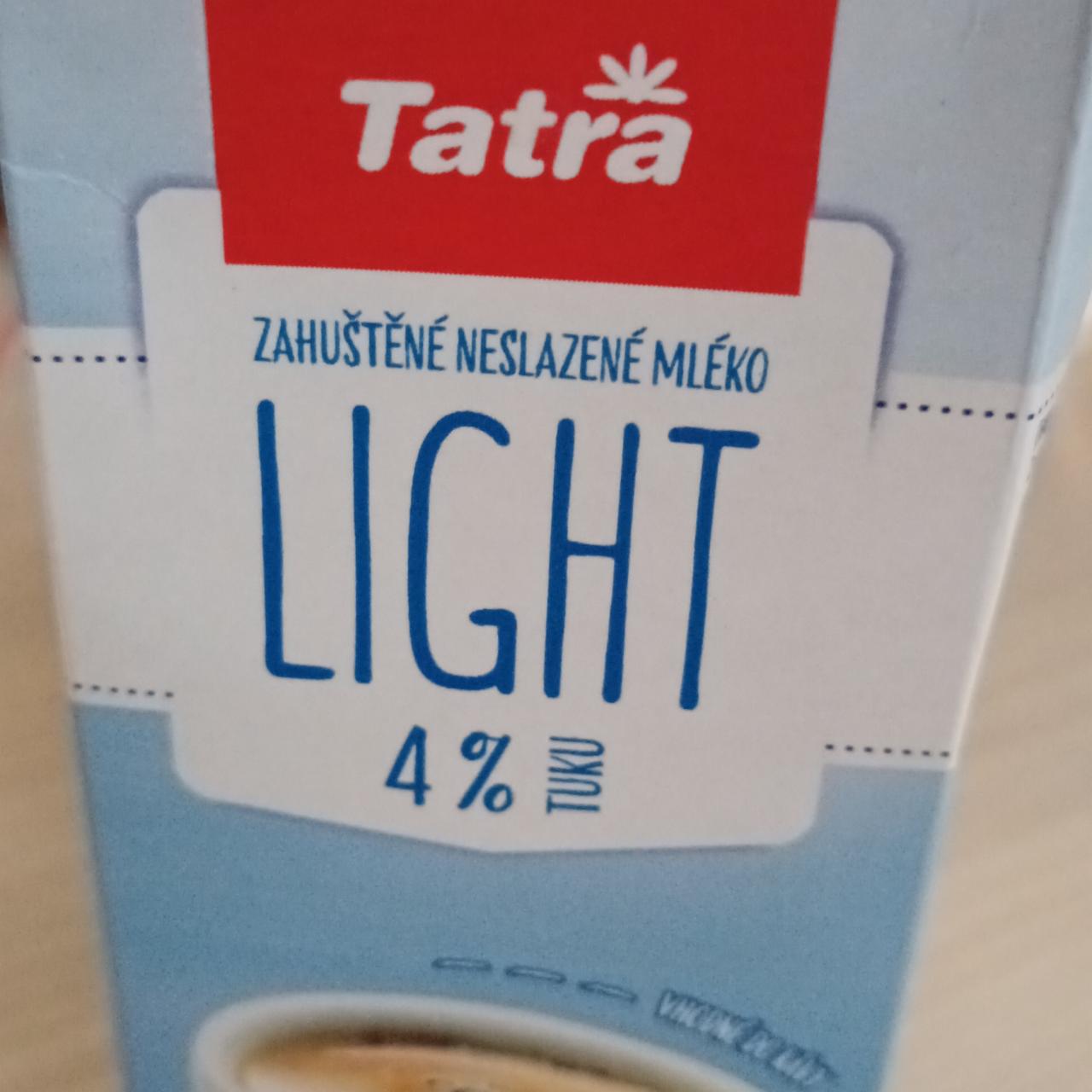 Фото - Zahuštěné neslazené mléko 4% Light Tatra