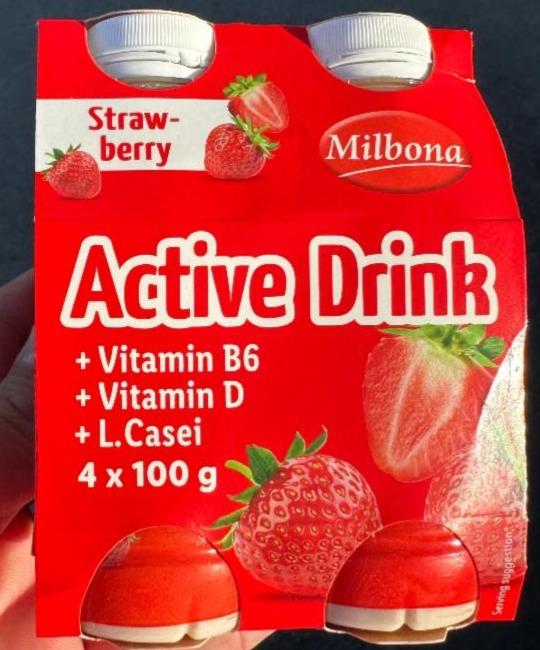 Фото - Active drink strawberry Milbona