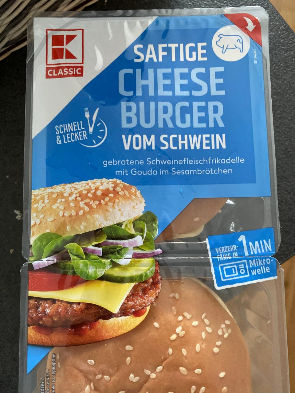 Фото - Бургер сирний Cheese Burger Kaufland K-Classic