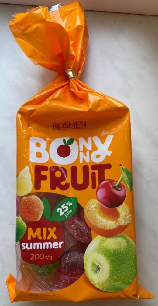 Фото - Цукерки желейні літній мікс неглазуровані Bonny Fruit Roshen