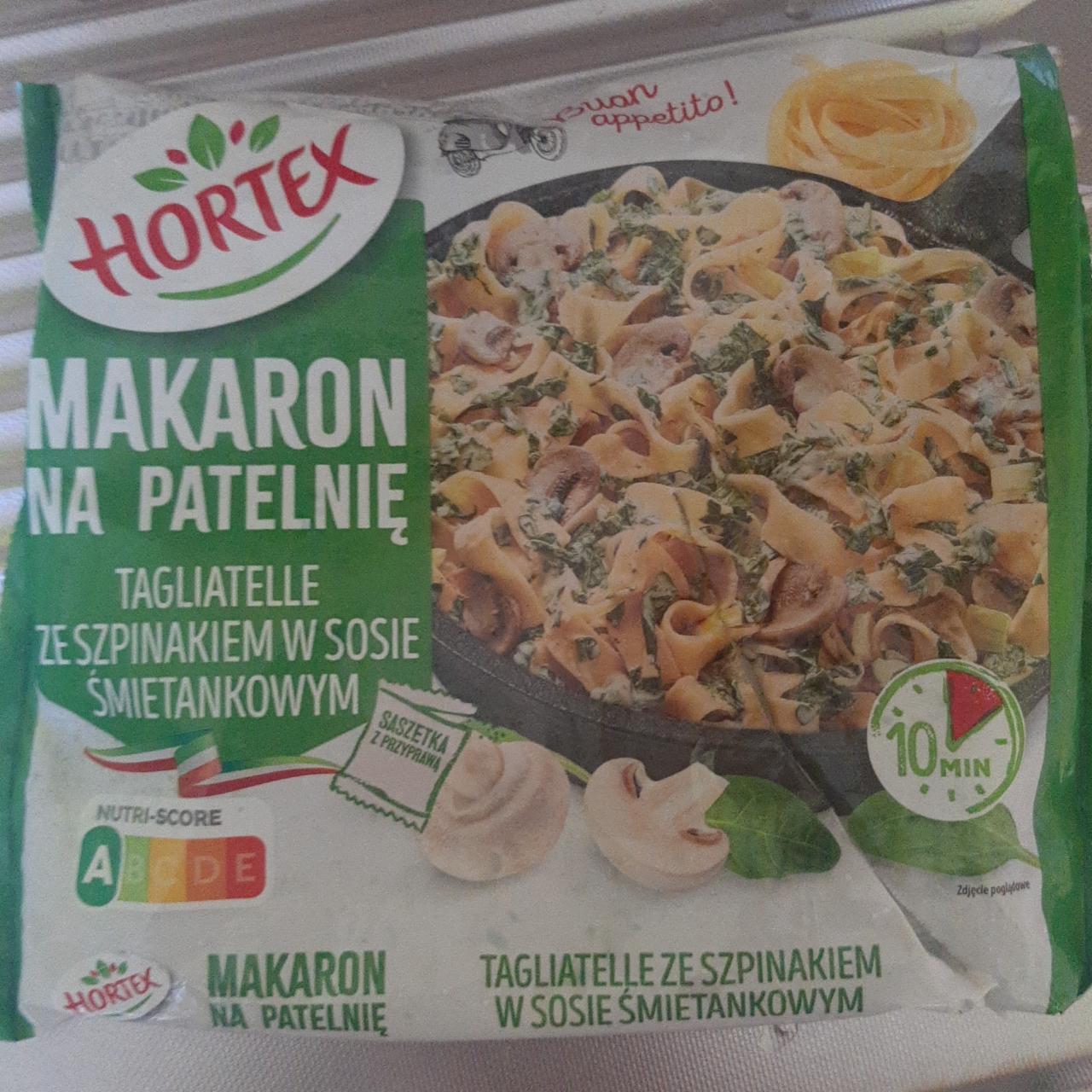 Фото - Makaron na patelnie tagliatelle z sosem szpinakowym Hortex