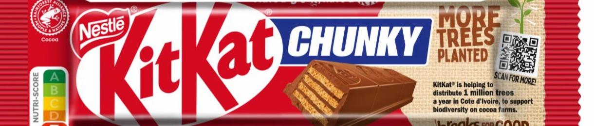 Фото - Вафлі у молочному шоколаді Chunky Kit Kat