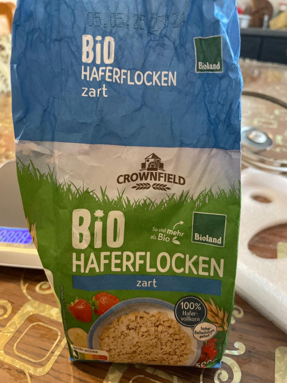 Фото - Haferflocken zart Bio Crownfield