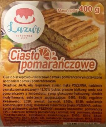 Фото - Ciasto pomarańczowe Lazur