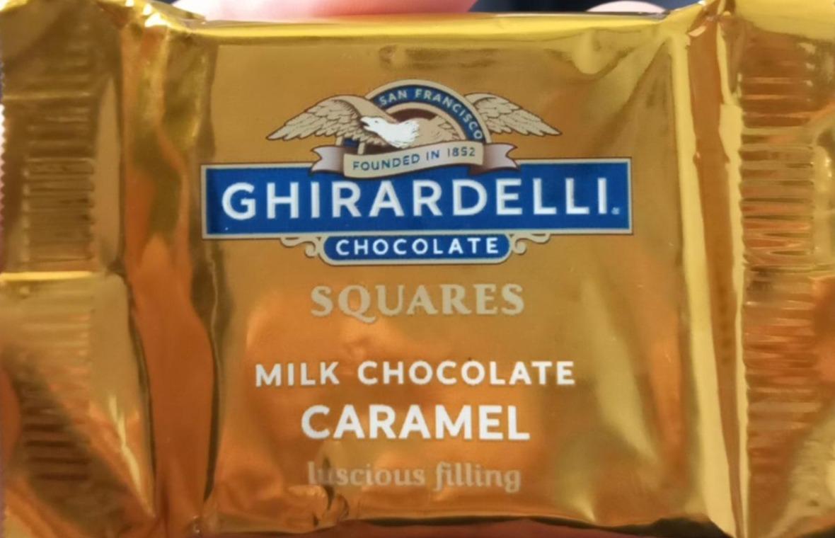 Фото - Шоколад молочний з карамелю Milk Chocolate Caramel Ghirardelli