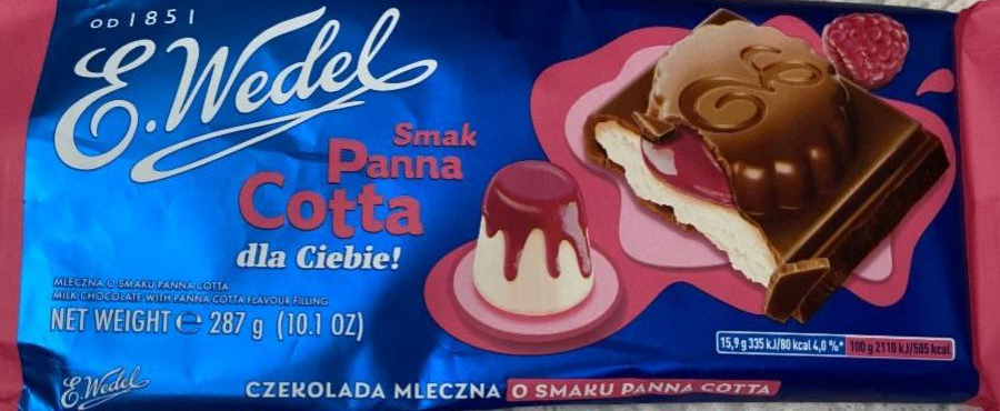 Фото - Czekolada mleczna z nadzieniem o smaku Panna Cotta E.Wedel