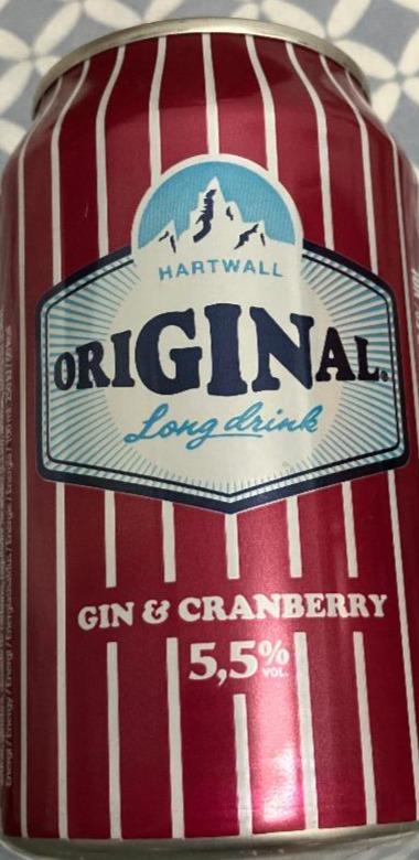 Фото - Напій слабоалкогольний 5.5% Long Drink Gin Cranberry Hartwall