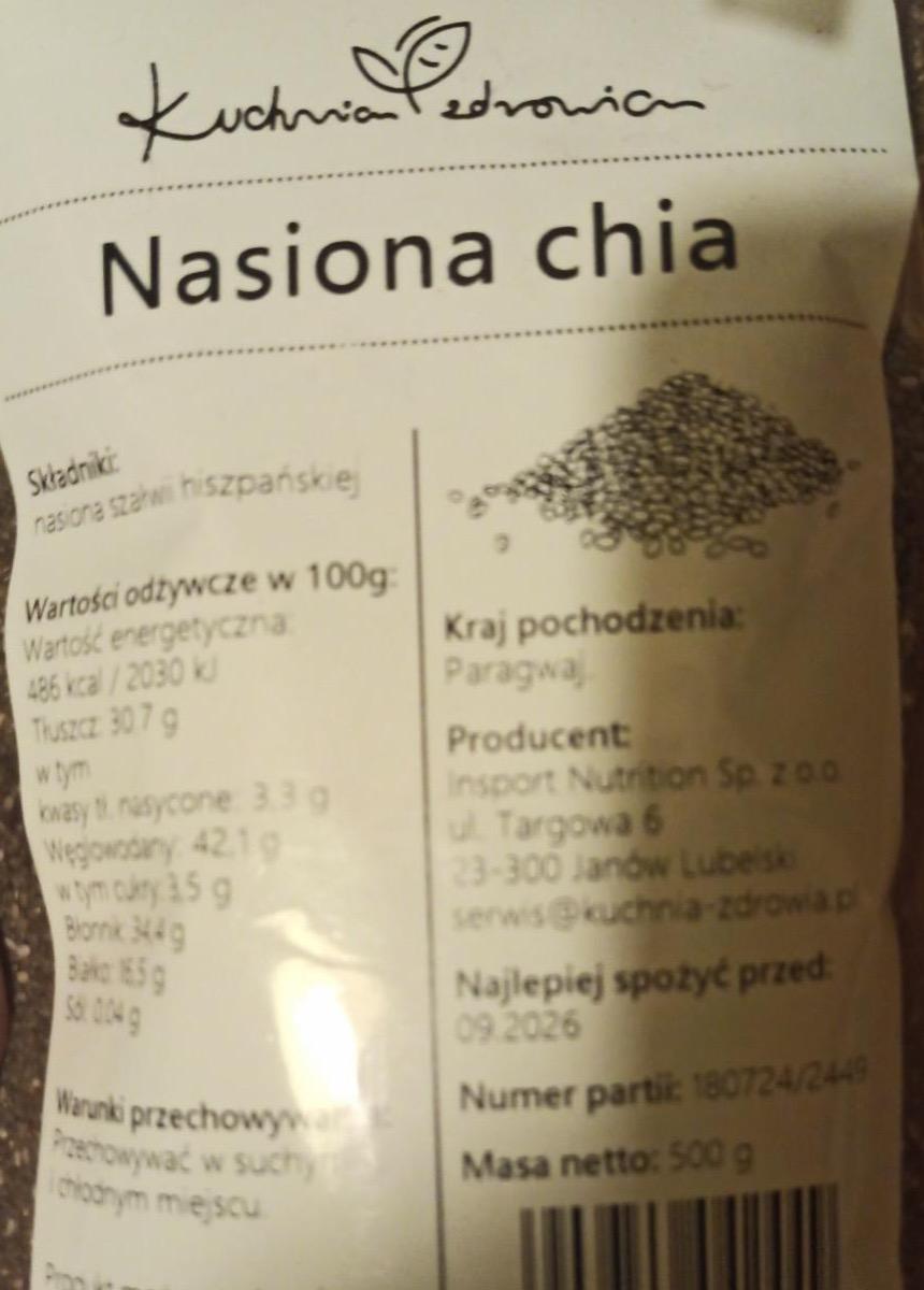 Фото - Nasiona chia Kuchnia zdrowia