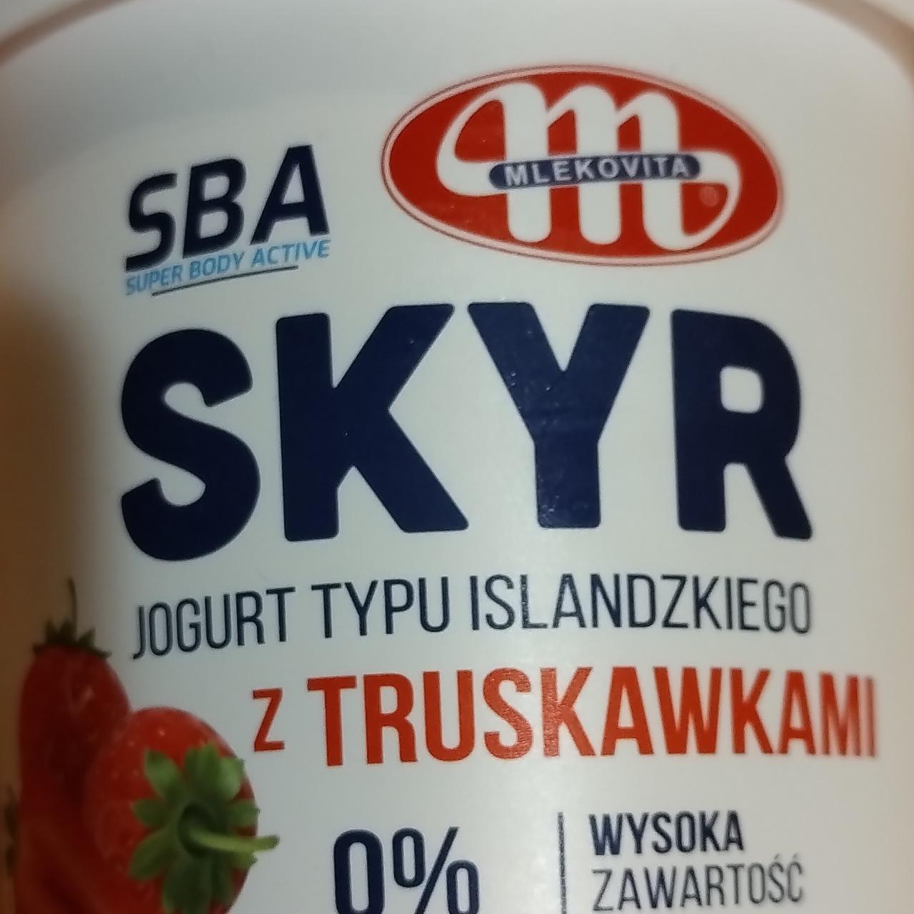 Фото - Йогурт 0% ісландський Skyr з полуницею Mlekovita